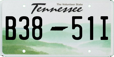 TN license plate B3851I