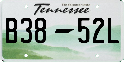TN license plate B3852L