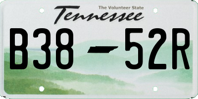 TN license plate B3852R