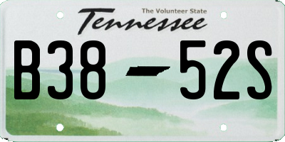 TN license plate B3852S
