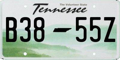 TN license plate B3855Z