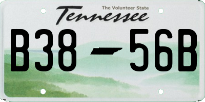 TN license plate B3856B