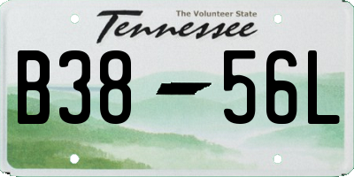 TN license plate B3856L