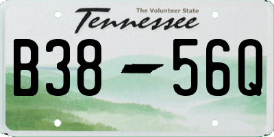 TN license plate B3856Q