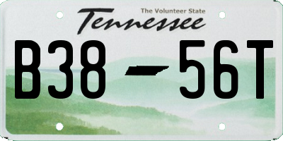 TN license plate B3856T