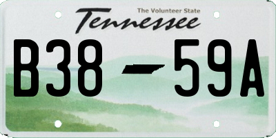 TN license plate B3859A