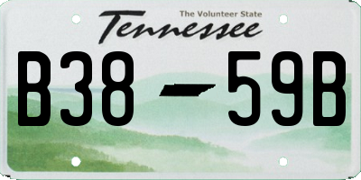 TN license plate B3859B