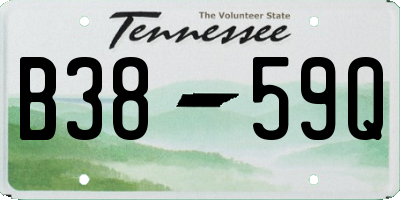 TN license plate B3859Q