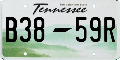 TN license plate B3859R