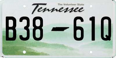 TN license plate B3861Q
