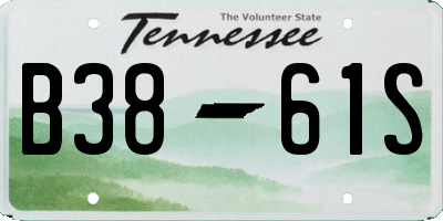 TN license plate B3861S