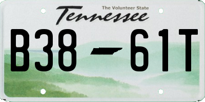 TN license plate B3861T