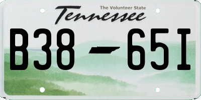 TN license plate B3865I