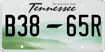 TN license plate B3865R