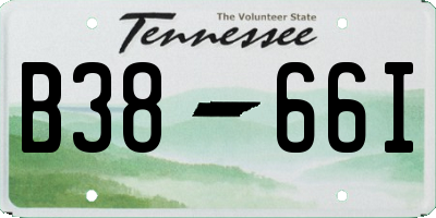 TN license plate B3866I
