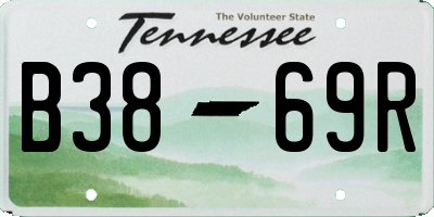 TN license plate B3869R