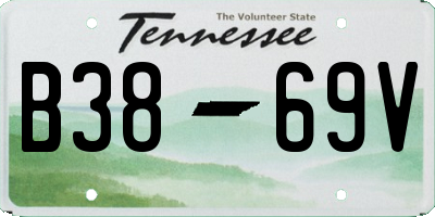 TN license plate B3869V