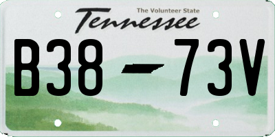 TN license plate B3873V