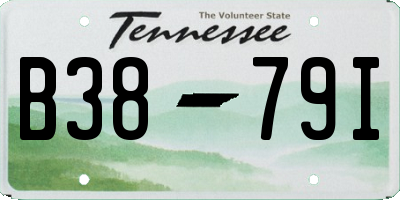 TN license plate B3879I