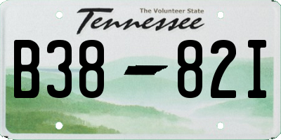 TN license plate B3882I