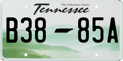 TN license plate B3885A