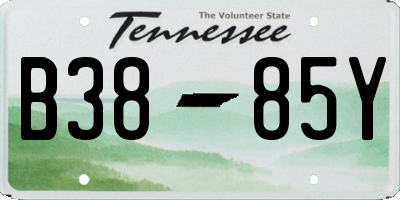TN license plate B3885Y