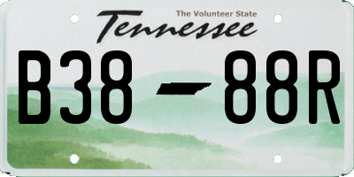 TN license plate B3888R