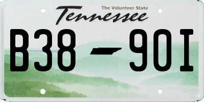 TN license plate B3890I