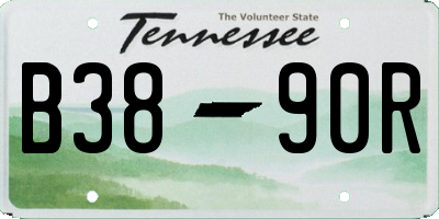 TN license plate B3890R