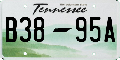 TN license plate B3895A