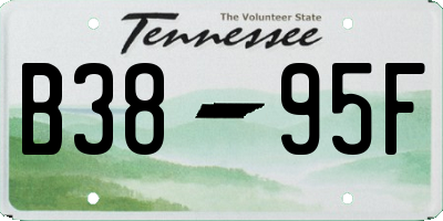 TN license plate B3895F