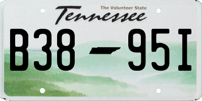 TN license plate B3895I