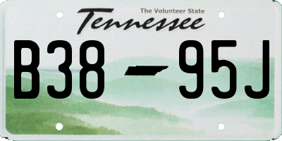 TN license plate B3895J