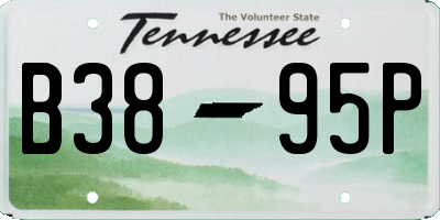 TN license plate B3895P