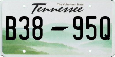 TN license plate B3895Q