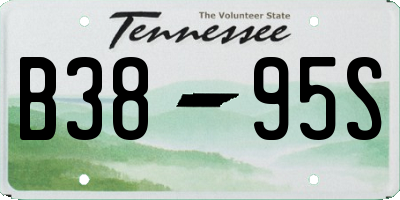 TN license plate B3895S
