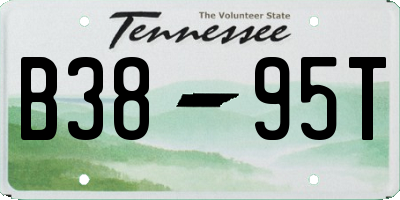 TN license plate B3895T
