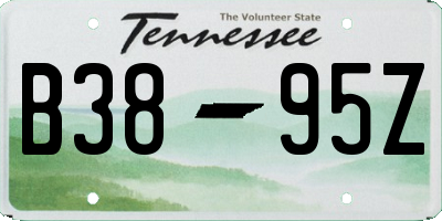 TN license plate B3895Z