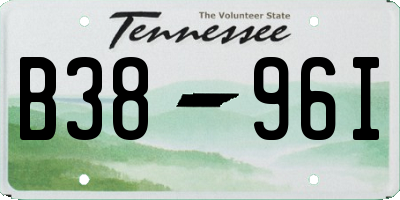 TN license plate B3896I
