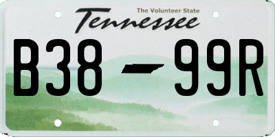 TN license plate B3899R