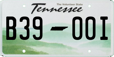 TN license plate B3900I