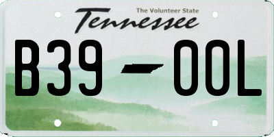 TN license plate B3900L