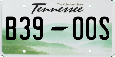 TN license plate B3900S