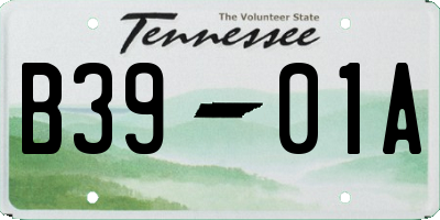 TN license plate B3901A
