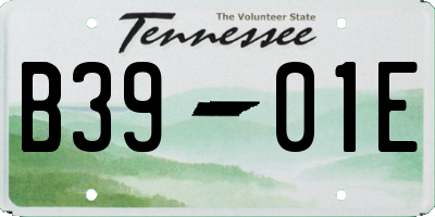 TN license plate B3901E