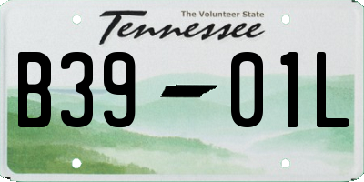 TN license plate B3901L