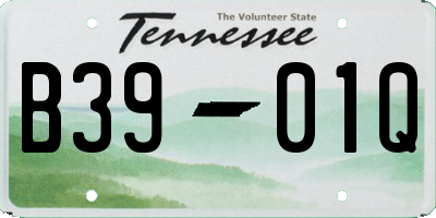 TN license plate B3901Q