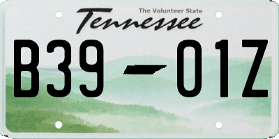 TN license plate B3901Z
