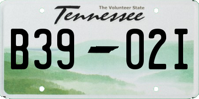 TN license plate B3902I