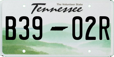 TN license plate B3902R